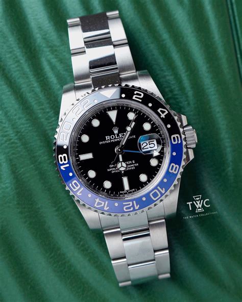 rolex gmt master 2 batman prix|gmt master 2 black bezel.